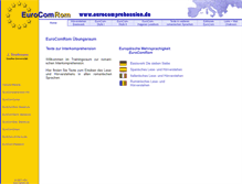 Tablet Screenshot of eurocomprehension.de